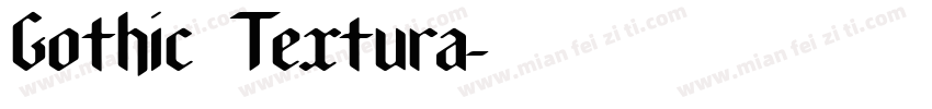 Gothic Textura字体转换